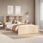 Preview: ARDEBO.de - Massivholzbett mit Regal ohne Matratze 140x190 cm Kiefer