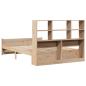 Preview: Massivholzbett mit Regal ohne Matratze 140x190 cm Kiefer