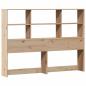 Preview: Massivholzbett mit Regal ohne Matratze 140x190 cm Kiefer