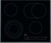 Preview: ARDEBO.de AEG HRB64470FB Autarkes Glaskeramikkochfeld, 62 cm breit, Facette, Slider Touch, Timer, schwarz