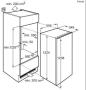 Preview: AEG OSF5O121DF Einbaukühlschrank mit Gefrierfach, Nischenhöhe 122,5 cm, 181 L, Festtürtechnik, LED Beleuchtung, Coolmatic