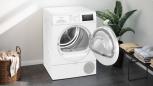 Preview: Siemens WT43HV04 iQ300 8kg EEK: D Wärmepumpentrockner, 60 cm breit, autoDry, Touch LED-Display, easyClean-Filter, softDry-Trommelsystem, weiß