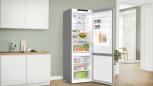 Preview: Bosch KGN492IAF Serie 4 Stand Kühl-Gefrierkombination, 70 cm breit, 440 L, Total No Frost, XXL-Fassungsvermögen, Individuelle Temperaturregelung, Super Kühlen, Gebürsteter Stahl AntiFingerprint
