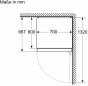Preview: Bosch KGN492IAF Serie 4 Stand Kühl-Gefrierkombination, 70 cm breit, 440 L, Total No Frost, XXL-Fassungsvermögen, Individuelle Temperaturregelung, Super Kühlen, Gebürsteter Stahl AntiFingerprint