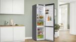 Preview: Bosch KGN39VXAU Serie 4 Stand Kühl-Gefrierkombination, 60 cm breit, 363 L, Total No Frost, Individuelle Temperaturregelung, Super Kühlen, Gebürsteter schwarzer Stahl