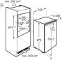 Preview: AEG OSF5O881DF Einbaukühlschrank mit Gefrierfach, Nischenhöhe 88 cm, 118 L, Festtürtechnik, OptiSpace, TouchControl-Bedienelement, FlexiShelf, weiß