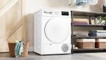 Preview: Bosch WTH83004 Serie 4 8kg EEK: E Wärmepumpentrockner, 60 cm breit, Auto Dry, Sensitive-Drying-System, Quick-40"-Trocknen, weiß