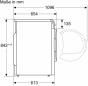 Preview: Bosch WTH83VV4 Serie 4 8kg EEK: D Wärmepumpentrockner, 60 cm breit, Auto Dry, Sensitive-Drying-System, Quick-40"-Trocknen, weiß