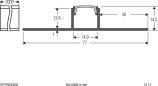 Preview: EVN Alu Trockenbauprofil mit Abdeckung, 200cm (APTB2AM200)