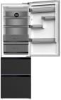 Preview: Wolkenstein WFD400ENFDDIX Stand Kühl-Gefrierkombination French-Door, 60 cm breit, 401 L, NoFrost, Kindersicherung, Dark-Inox Design