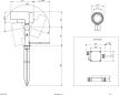 Preview: ARDEBO.de EVN LED Gartenspot, IP65, 15W, 3000K, 934lm, 200-240V, 1,8m Zuleitung mit Anschlussbox, anthrazit (PLC65151502)