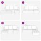Preview: 2-teiliges Sofa Set mit Kissen Hellgrau Stoff