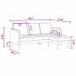 Preview: 2-teiliges Sofa Set mit Kissen in taupefarbenem Stoff