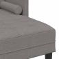 Preview: 2-teiliges Sofa Set mit Kissen in taupefarbenem Stoff