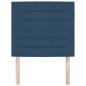 Preview: ARDEBO.de - Kopfteil Linien Design Blau 90 cm Stoff