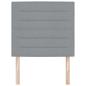 Preview: Kopfteil Linien Design Hellgrau 100 cm Stoff