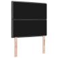 Preview: Kopfteil Linien Design Dunkelgrau 100 cm Stoff