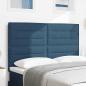 Preview: Kopfteil Linien Design Blau 160 cm Stoff