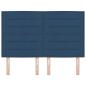 Preview: Kopfteil Linien Design Blau 160 cm Stoff