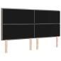 Preview: Kopfteil Linien Design Taupe 180 cm Stoff