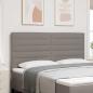 Preview: Kopfteil Linien Design Taupe 180 cm Stoff