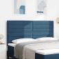 Preview: ARDEBO.de - Kopfteile Linien Design Blau 180 cm Stoff