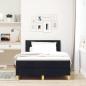 Preview: Boxspringbett mit Kissen Schwarz 120 x 200 cm Stoff