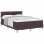 Preview: Boxspringbett mit Matratze Dunkelbraun 140x190 cm Stoff