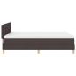 Preview: Boxspringbett mit Matratze Dunkelbraun 140x190 cm Stoff