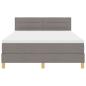 Preview: Boxspringbett mit Matratze Taupe 140x200 cm Stoff