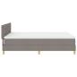 Preview: Boxspringbett mit Matratze Taupe 140x200 cm Stoff