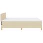Preview: Boxspringbett mit Matratze Creme 140x200 cm Stoff