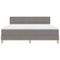 Preview: Boxspringbett mit Matratze Taupe 180x200 cm Stoff