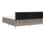 Preview: Boxspringbett mit Matratze Taupe 180x200 cm Stoff