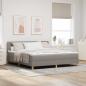 Preview: Boxspringbett mit Matratze Taupe 180x200 cm Stoff