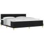 Preview: Boxspringbett mit Matratze Schwarz 200x200 cm Stoff