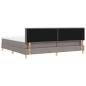 Preview: Boxspringbett mit Matratze Taupe 200x200 cm Stoff