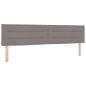 Preview: Boxspringbett mit Matratze Taupe 200x200 cm Stoff