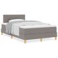 Preview: Boxspringbett mit Matratze Taupe 120x200 cm Stoff