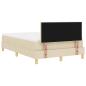 Preview: Boxspringbett mit Matratze Creme 120x200 cm Stoff