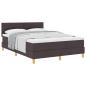 Preview: Boxspringbett mit Matratze Dunkelbraun 140x190 cm Stoff