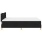 Preview: Boxspringbett mit Matratze Schwarz 140x200 cm Stoff