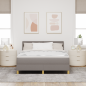 Preview: Boxspringbett mit Matratze Taupe 160x200 cm Stoff