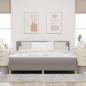 Preview: Boxspringbett mit Matratze Taupe 180x200 cm Stoff