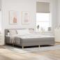 Preview: Boxspringbett mit Matratze Taupe 180x200 cm Stoff