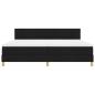 Preview: Boxspringbett mit Matratze Schwarz 200x200 cm Stoff