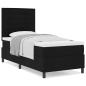 Preview: Boxspringbett mit Matratze Schwarz 100x200 cm Stoff