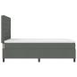 Preview: Boxspringbett mit Matratze Dunkelgrau 160x200 cm Stoff