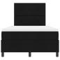 Preview: Boxspringbett mit Matratze Schwarz 120x200 cm Stoff