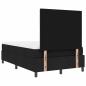 Preview: Boxspringbett mit Matratze Schwarz 120x200 cm Stoff
